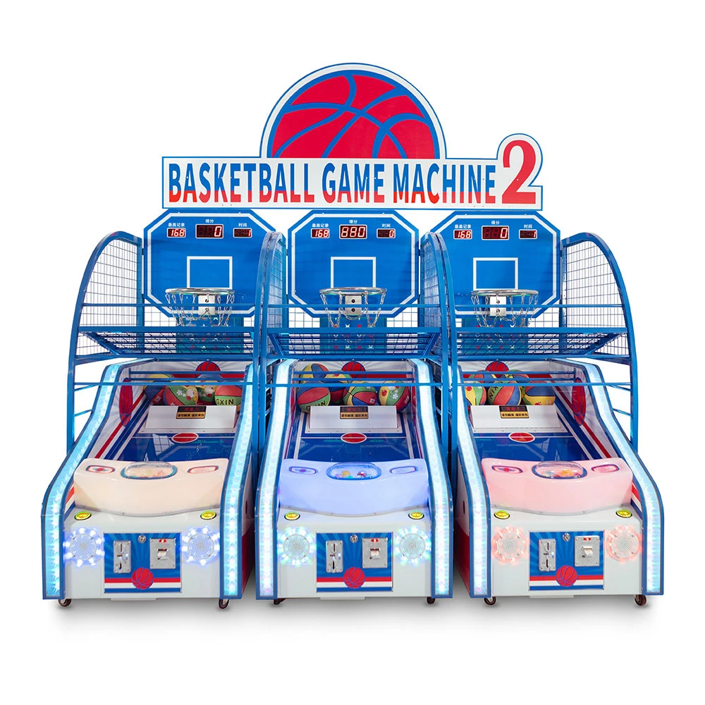 Coin Operated Amusement Equipment Arcade Sport Ticket Redemption Basketball Hoop Games Machine