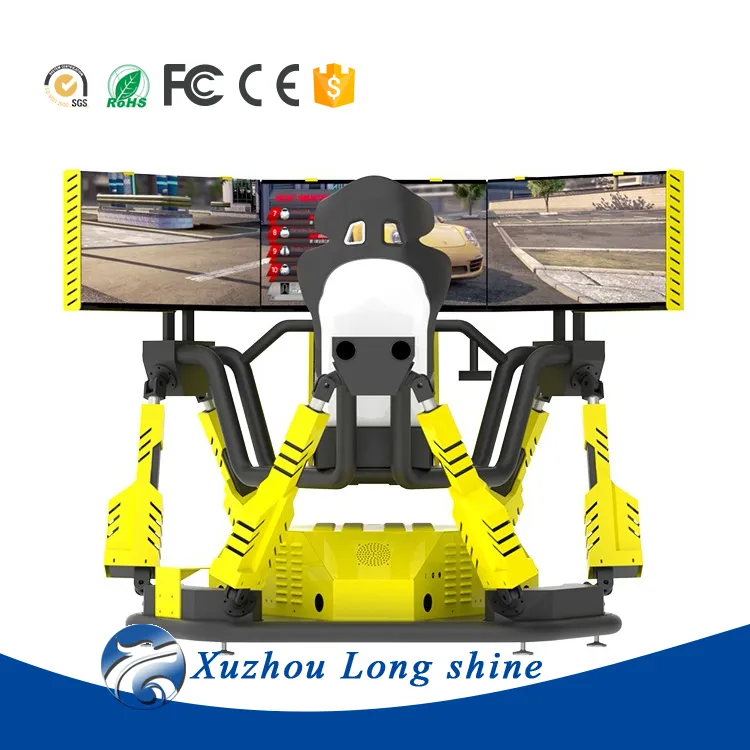 3-экранный вращающийся на 360 градусов динамический автомобильный гоночный игровой автомат