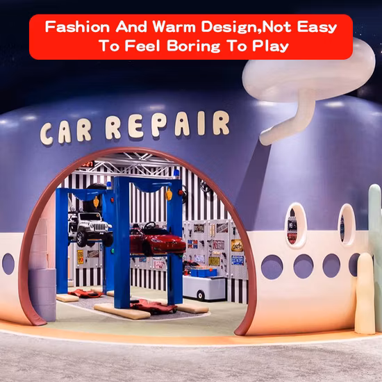 Привлекательное крытое игровое оборудование с мягкой подкладкой для детей «Непослушный замок»